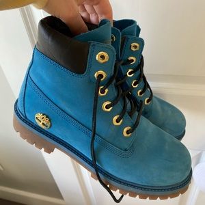 Blue Timberland Boots